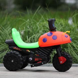 批发销售 儿童电动玩具三轮车 甲壳虫三轮摩托车